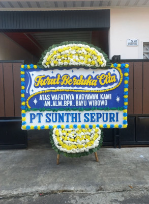Papan Bunga Duka di Cigentur
